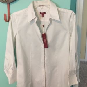 Talbots Tops - NWT Talbots white button down shirt, size 6 Talbots Tops - NWT Talbots white button down shirt, size 6